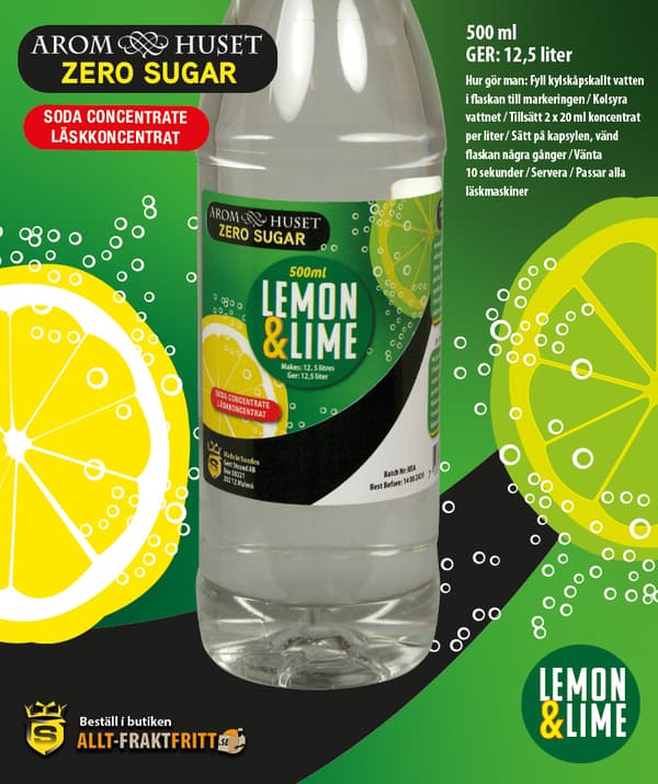 Zero Fruktsoda Läskkoncentrat till 12,5 L läsk