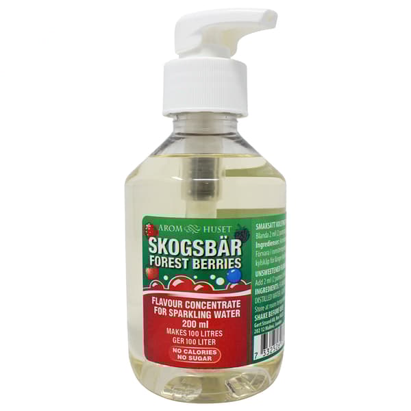 Bordsvattenarom 200 ml Skogsbär pumpflaska, 100L