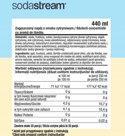 Set med 4 SodaStream-koncentrat 2x (Cola+Lemonade)