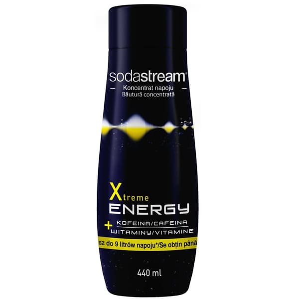 Set med 4 SodaStream-koncentrat Cola+Energy+Grapefrukt+Apelsin-Mango