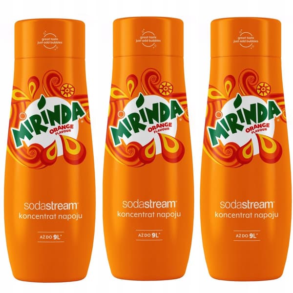 Set med 3 SodaStream koncentrat 3x Mirinda