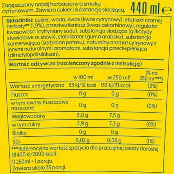 Sæt med 4 SodaStream koncentrater 2x (Lipton Lemon+Green)