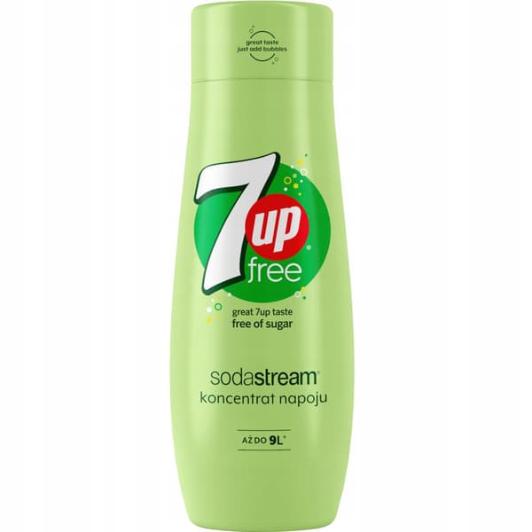 Set med 4 SodaStream 7UpFREE koncentrat + Apelsin-Mango + Grapefrukt + PepsiMax