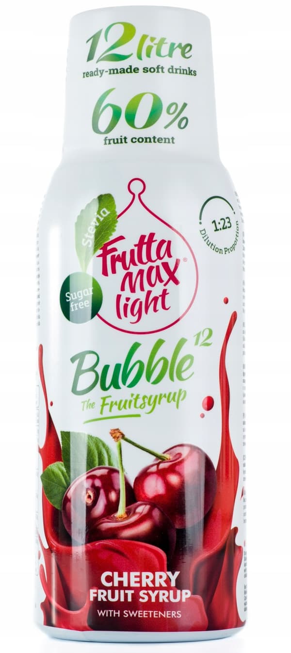 kpl FruttaMax Cherry Light -tiivistettä, 500 ml.