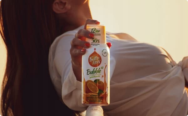 Sæt med 3 FruttaMax Orange Light koncentrater 500 ml