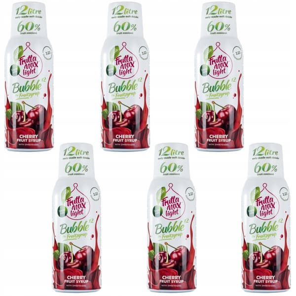 kpl FruttaMax Cherry Light -tiivistettä, 500 ml.