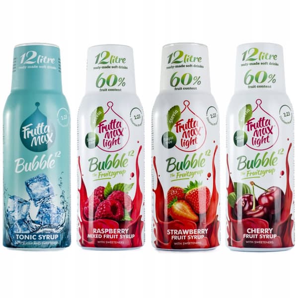 FruttaMax sarja 4 siirappia kyllästäjälle, 500 ml