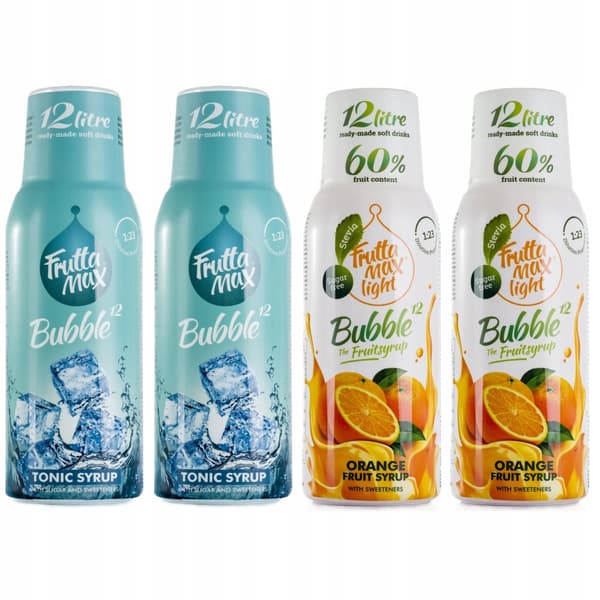 FruttaMax Set 4 siirappia 2xTonic + 2xOrange