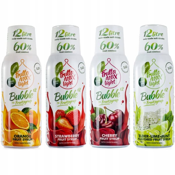 FruttaMax 4 siirapin setti SugarFREE saturaattoriin