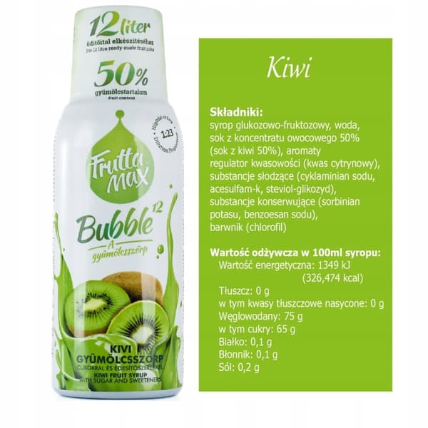 Fruttamax sirup koncentrat Kiwi 500 ml