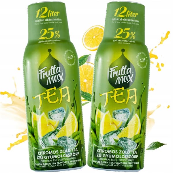 2X FRUTTAMAX SIRAP Ice Tea Citron Tea Concentrate For Saturator 500 ml