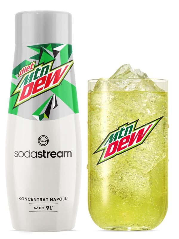SODASTREAM Mountain Dew Diet sodavand springvand sirup sæt 3 stk x 440 ml