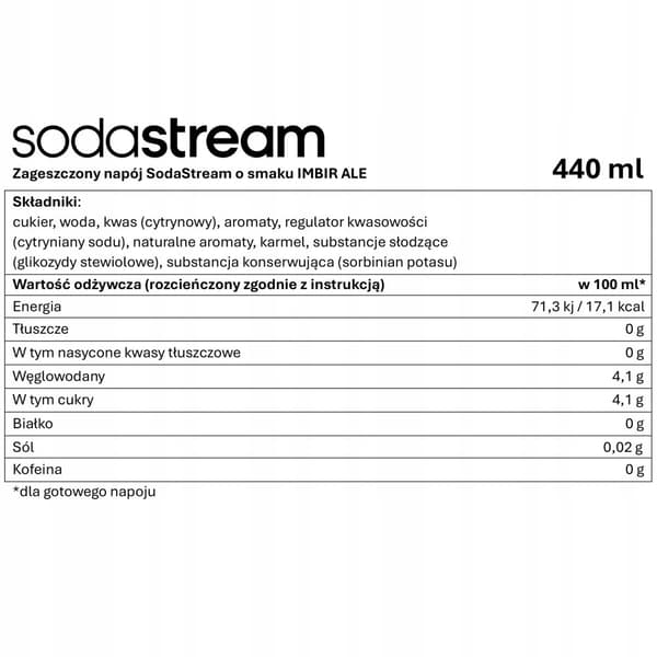 2x sirup til Saturator SODASTREAM ingefær ingefær + PEPSI vandkoncentrat