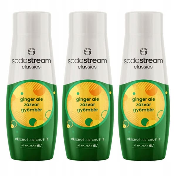 SodaStream Ginger Ale juice koncentrat sirap 3 st.