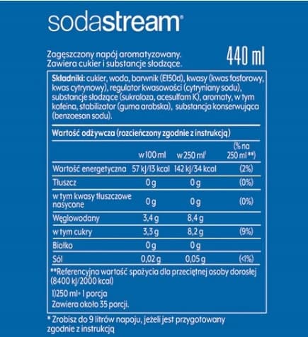 SODASTREAM Pepsi + Mirinda + 7Up + Mojito sirap för läskfontän 4 st.