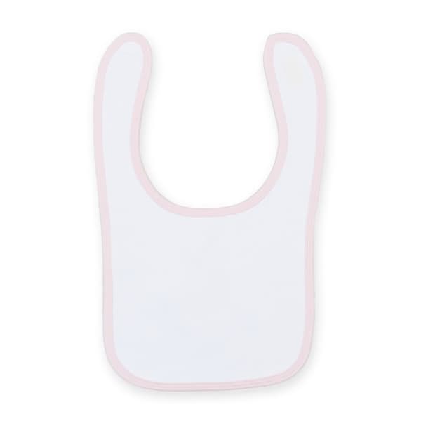 Larkwood Baby Unisex Plain & Contrast Bib (Pack of 2)