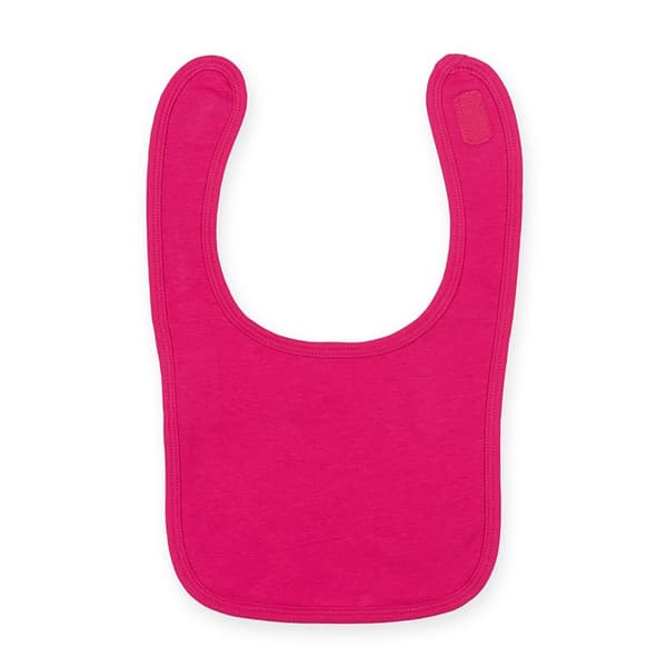 Larkwood Baby Unisex Plain & Contrast Bib (Pack of 2)