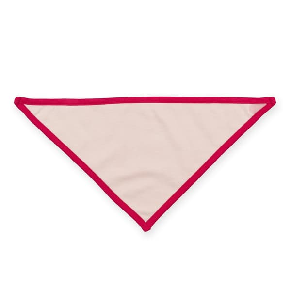 Larkwood Unisex Baby Reversible Cotton Bandana Bib Fuchsia/ Pale Pink One Size