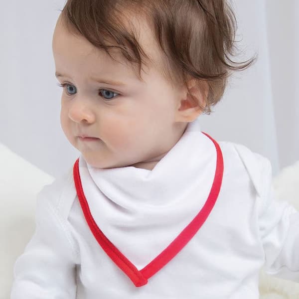 Babybugz Baby Plain Bandana Bib (Pack of 2)