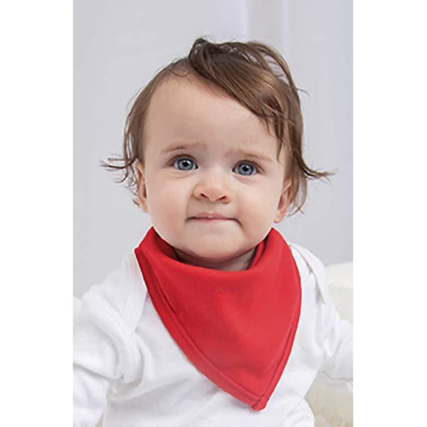 Babybugz Baby Plain Bandana Bib (Pack of 2)