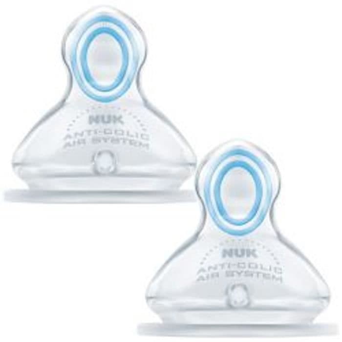 NUK 2 First Choice Silicone Teats + koko 2 / XL paksu neste lävistykset