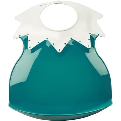 THERMOBABY Harlequin ruokalappu - smaragdinvihreä
