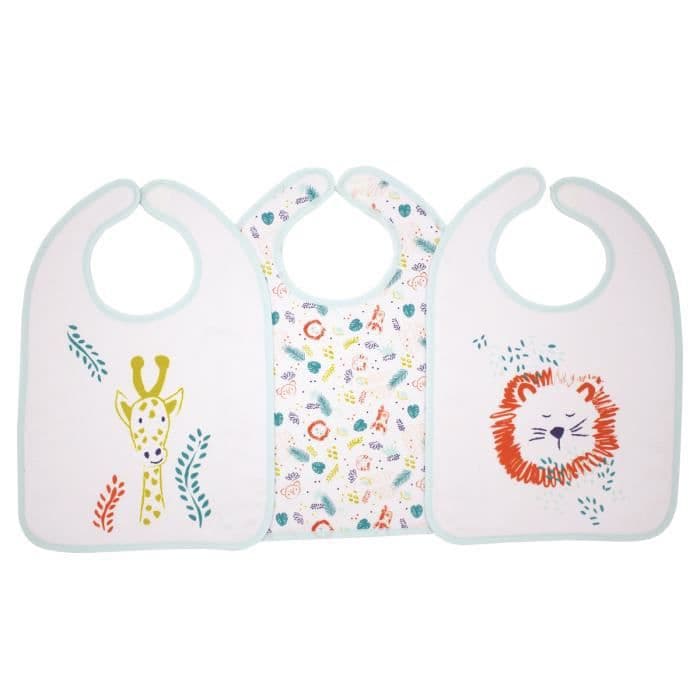 BABYCALIN Erä 3 ensimmäisen ikäistä ruokalappua