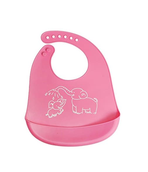 Baby Silicone Haklapp - Rosa