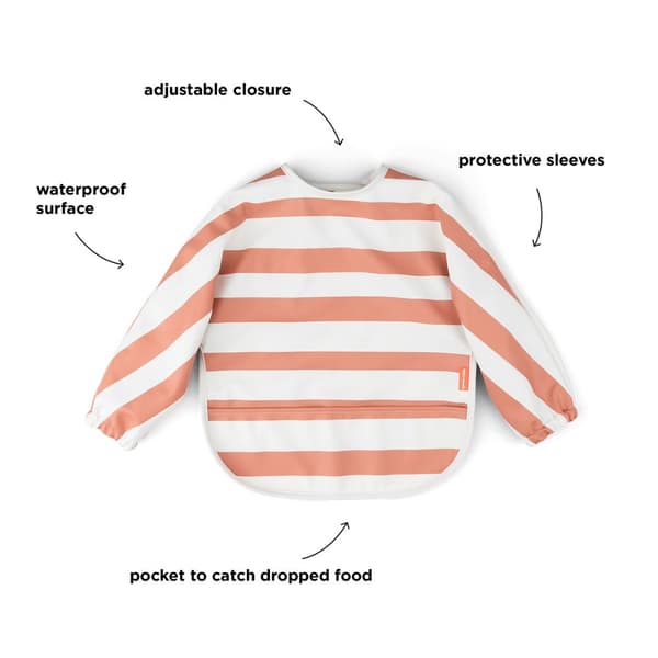 Hakklapp med Ärm Stripes Papaya Done by Deer