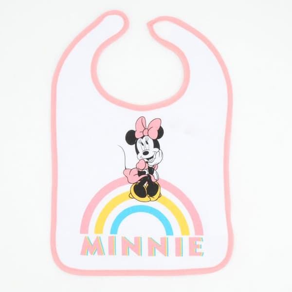 Set med 2 Disney Minnie Rainbow 6+ haklappar - Märke - Modell - Rosa - Blandat - 25x36 cm