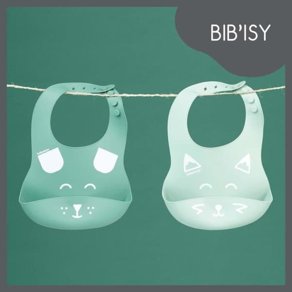 Babymoov Set med 2 BIB'ISY silikonhaklappar, med framficka