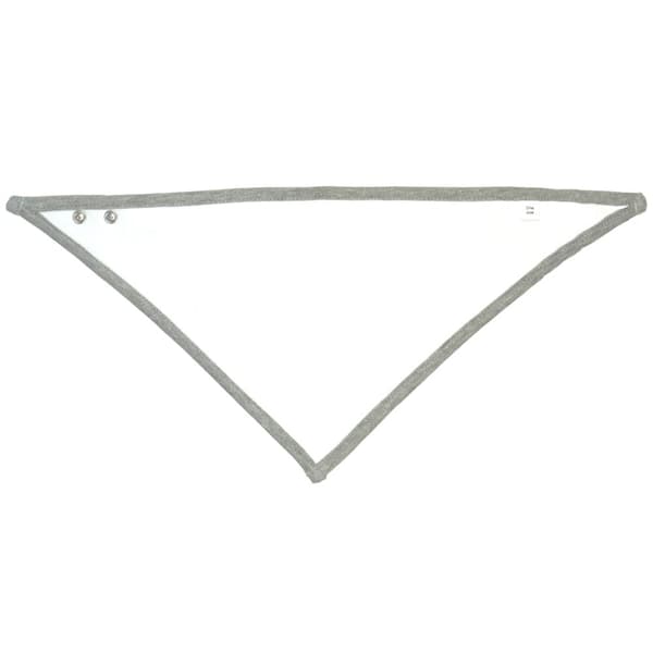 Babybugz Baby Heather Bandana Bib White/Heather Marl One Size