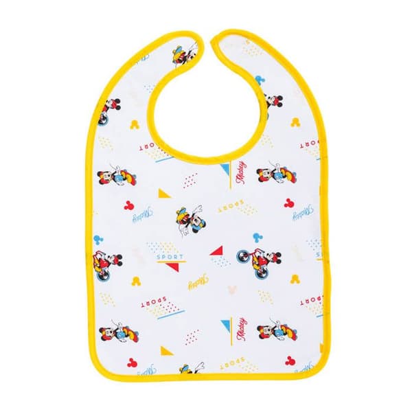 Set med 2 Mickey Sport haklappar 6 månader - Disney Baby - mjuk och absorberande
