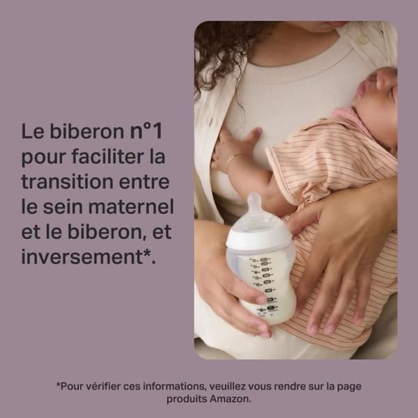 Tommee Tippee Flaskset Nyfödd Natural Start, Napp, Anti-Kolik, Självsteriliserande, Blå