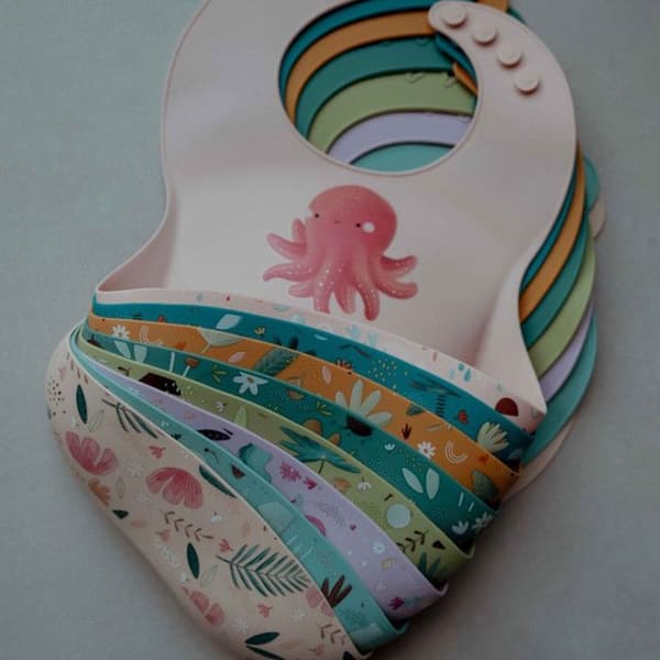 Silikonuppsamlingshaklappar Djur 30 x 22 cm Grön DINO