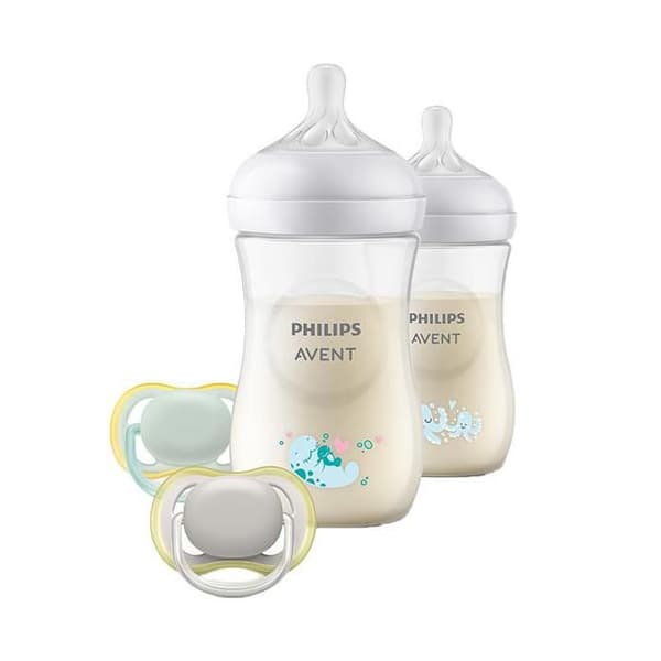 Avent Natural Response Box 2 dekorerade nappflaskor