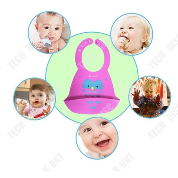 TD® Baby bib silikonfångare samlar smulor lärande matning vattentät bekvämt barn skydda från fläckar