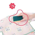 Miniatyrbild 5 av 5: Badabulle Långärmad haklapp, Vattentät, Justerbar, 4 månader till 3 år, Rosa