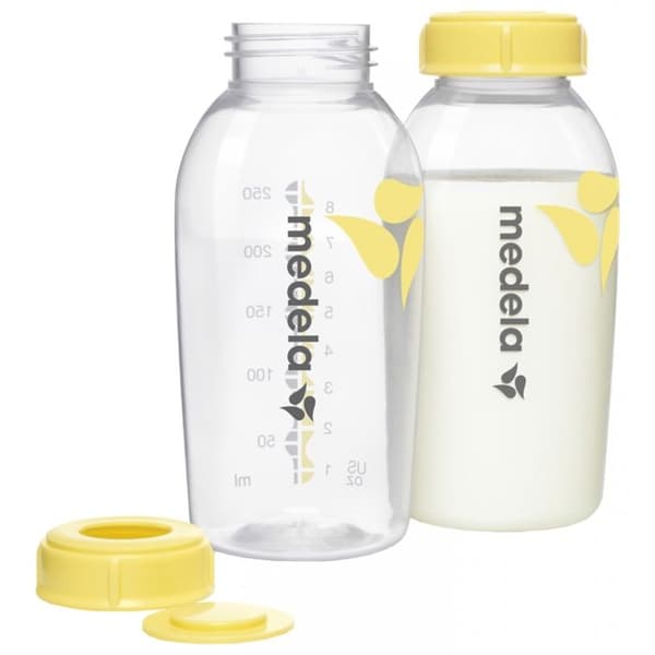 Medela nappflaskor - Set med 2 - 250ml - För förvaring och barnmat