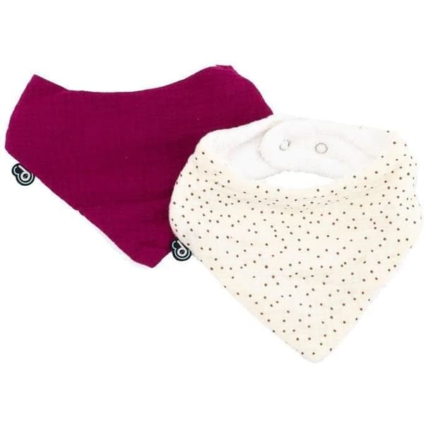 2-pack haklappar med bandana - DOMIVA - TU - Muslin - Grenadineprickar
