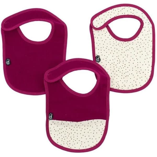 3-pack haklappar - DOMIVA - 0-6 månader - Bomullsgasväv - Grenadine