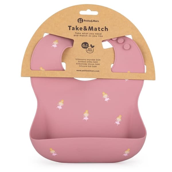 Take&Match Rose Princesses Silikonhaklapp, Petite&Mars
