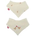Miniatyrbild 1 av 2: 2-pack Love Creme haklappar för bandana, 0-6 månader