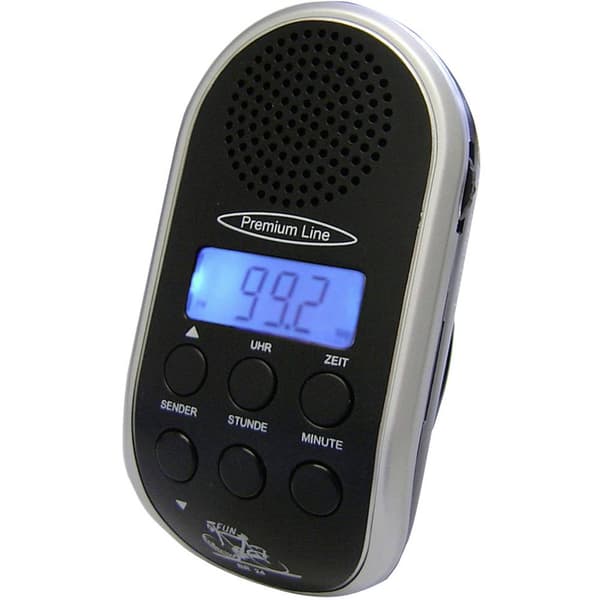 Security Plus BR 24 Cykelradio Svart, Silver