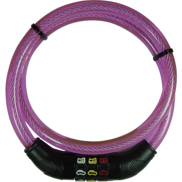 Security Plus CSL80Pink Kabellås Rosa Kombinationslås med symbol