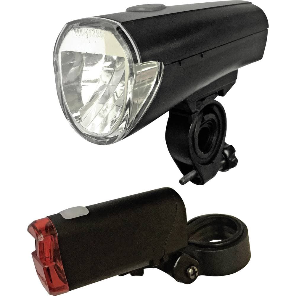 Arcas Cykelbelysning-set Arcas LED batteri Svart