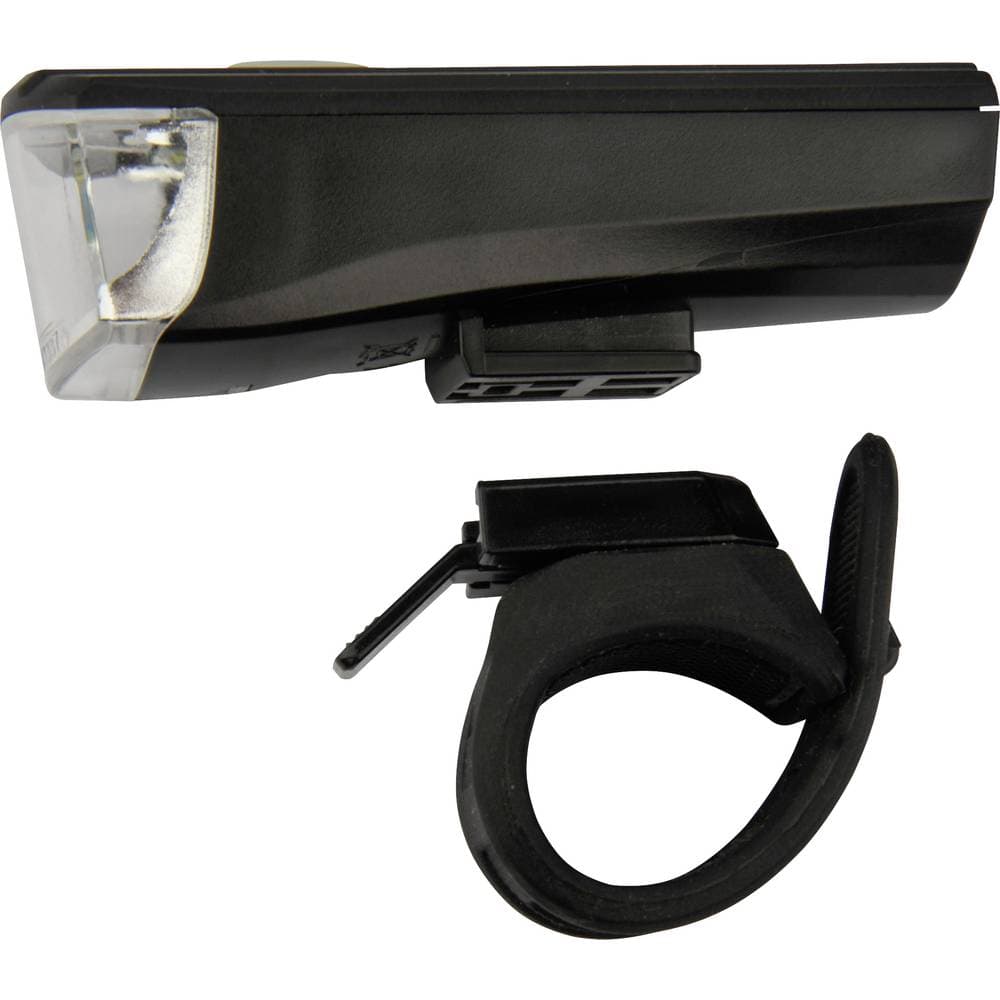 FISCHER FAHRRAD Cykelbelysning-set 85338 LED batteri Svart