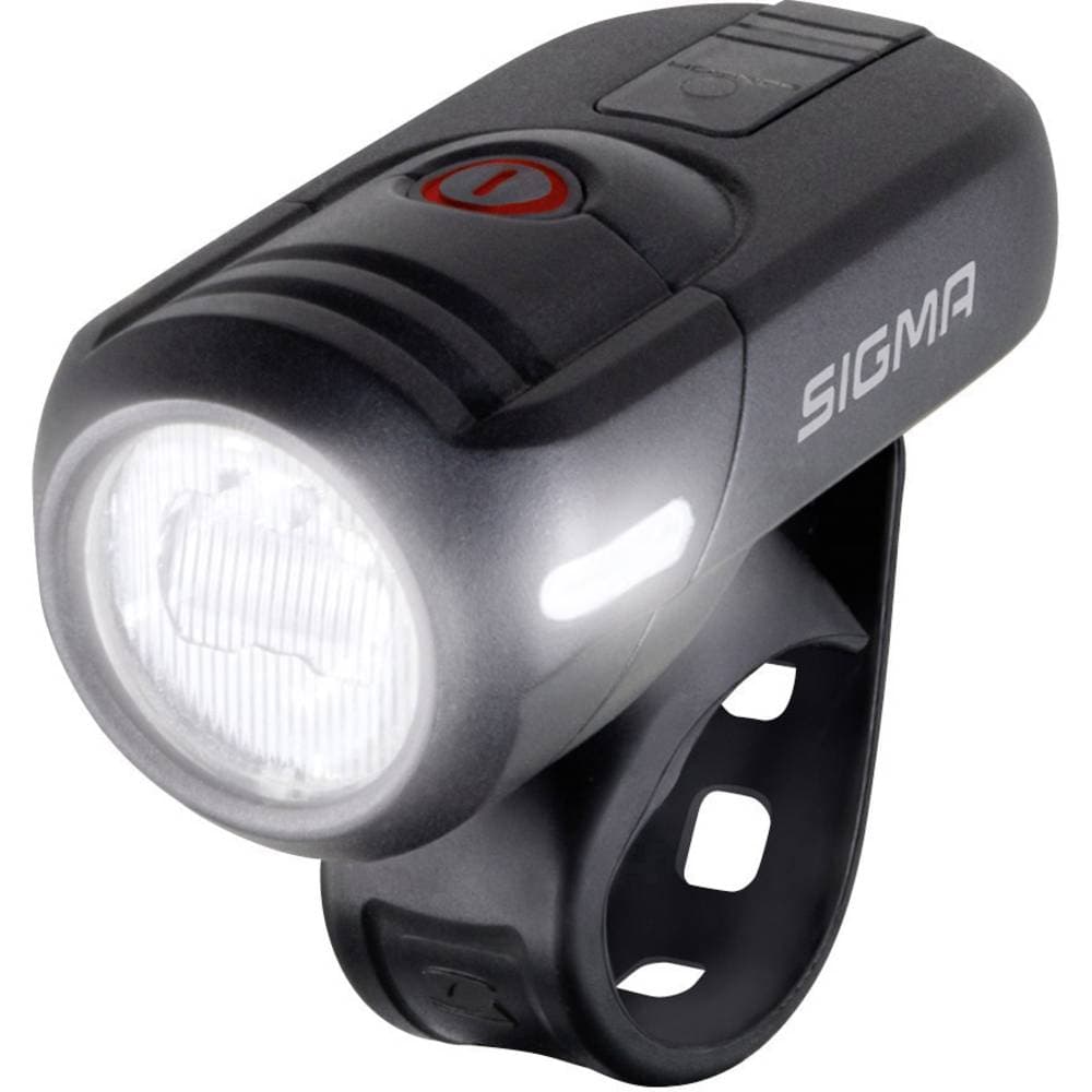 Sigma Cykelframlykta AURA 45 LED Uppladdningsbara batteri Svart