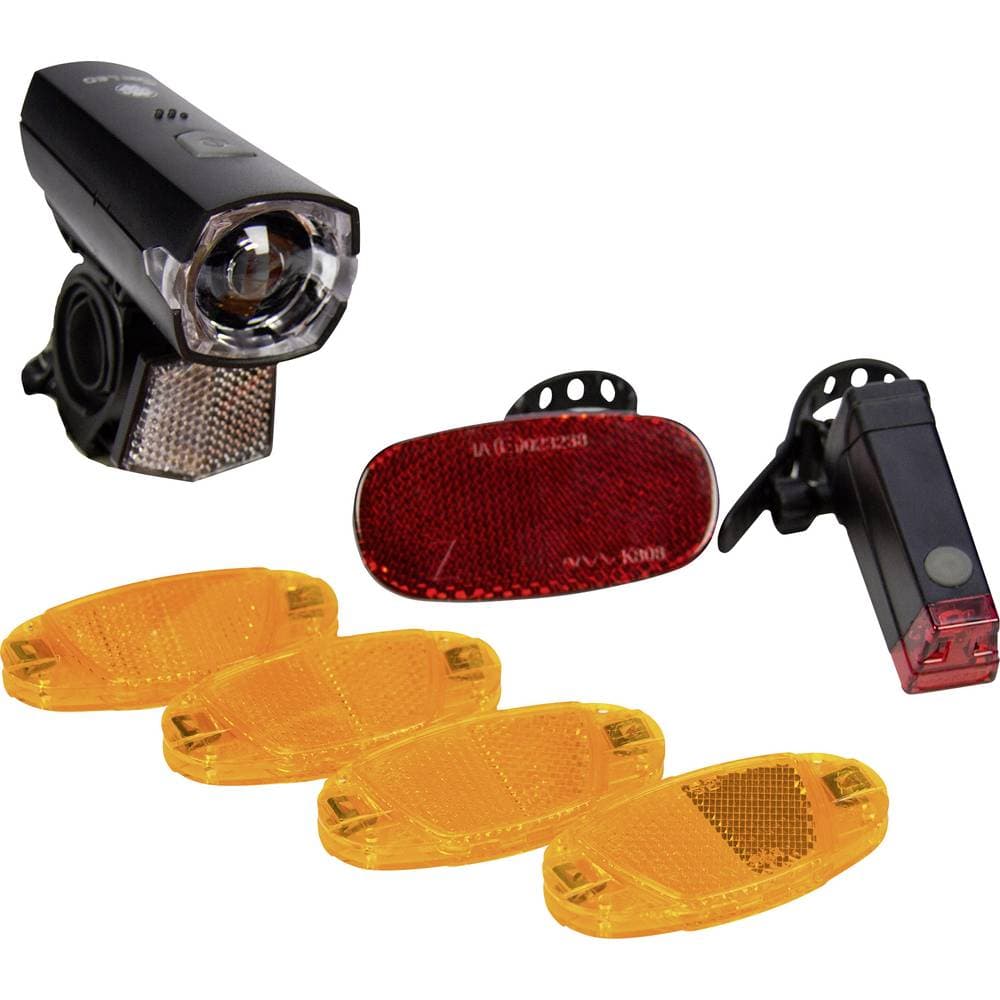 FISCHER FAHRRAD Reflektor 85345 LED batteri Svart