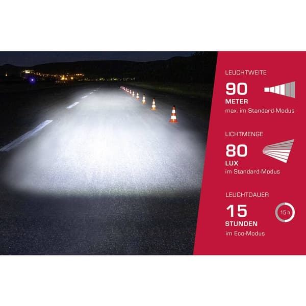 Sigma AURA 80 / Nugget Set Cykelbelysning-set LED Uppladdningsbara batteri Svart